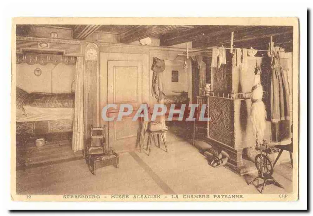Straßburg - Musée Alsacien - La Chambre Paysanne - Vorderseite