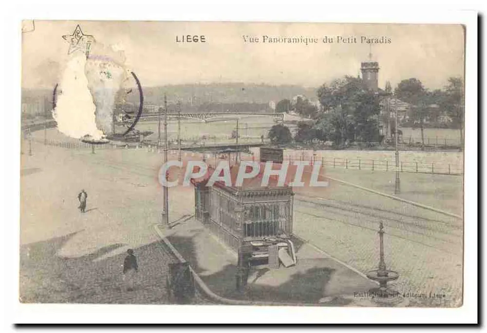 Liège — Panoramablick auf Petit Paradis — Pouttichard, Verlag Liège - Vorderseite