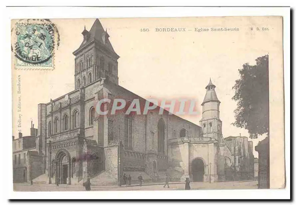 Bordeaux — Igreja de São Seurin — M. D. Édit. Dolley - Frente