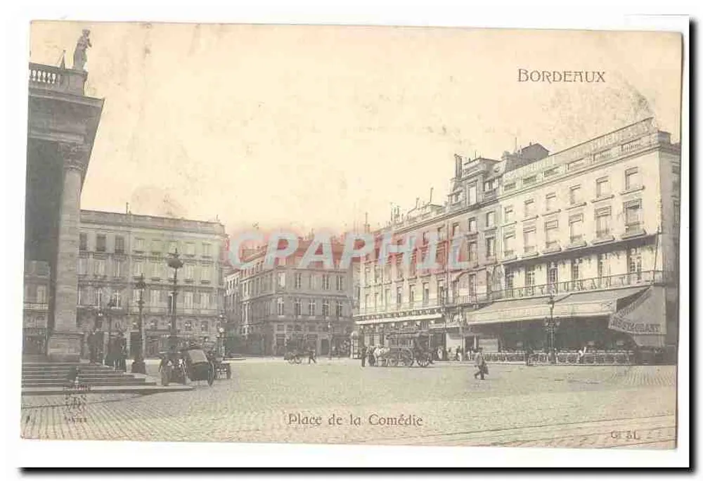 Place de la Comédie — Bordeaux — editor G. Al. - Frente
