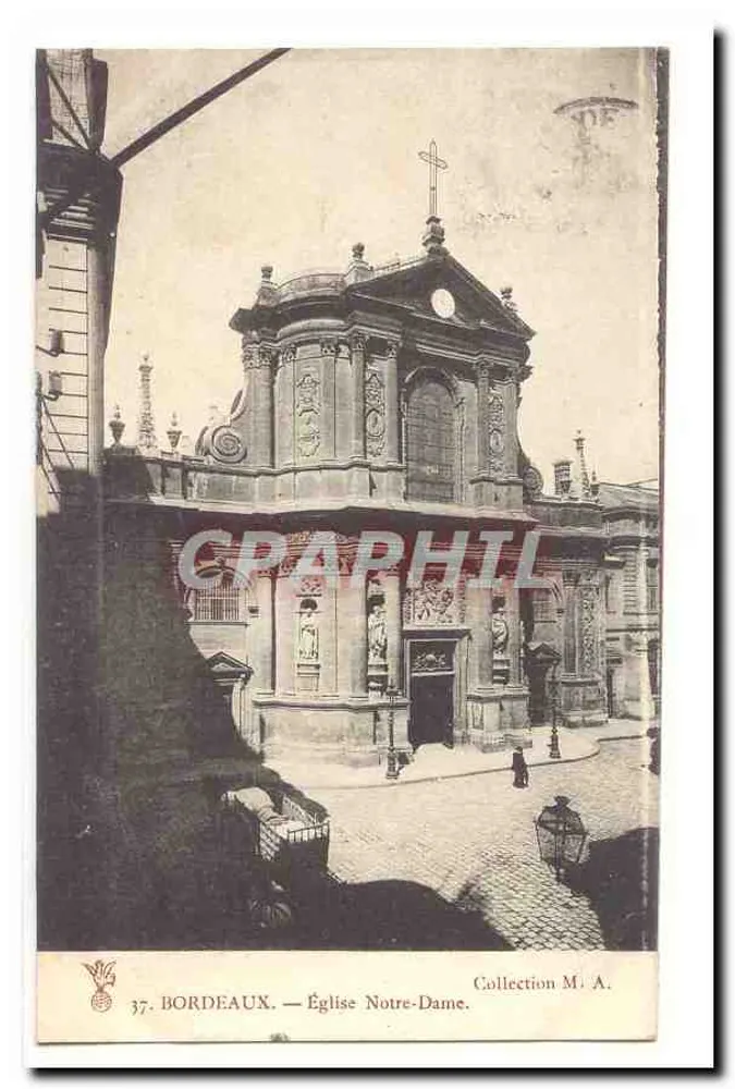 Bordeaux — Igreja de Nossa Senhora — Coleção M. A. - Frente