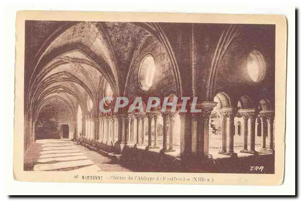 Narbonne — Cloître da Abadia de Pouilfrais (século XIII) — ERA - Frente