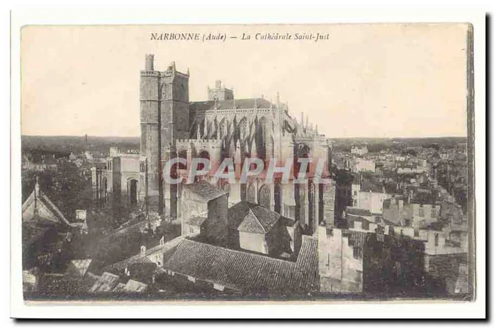 NARBONNE (Aude) — A Catedral de São Justo - Frente