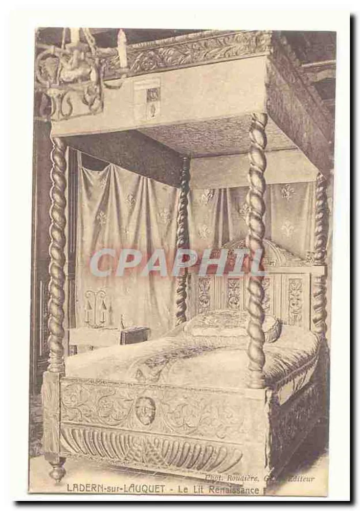 LADERN-sur-LAUQUET — Het Renaissancebed — Fot. Rondière, G. Uitgever - Voorkant