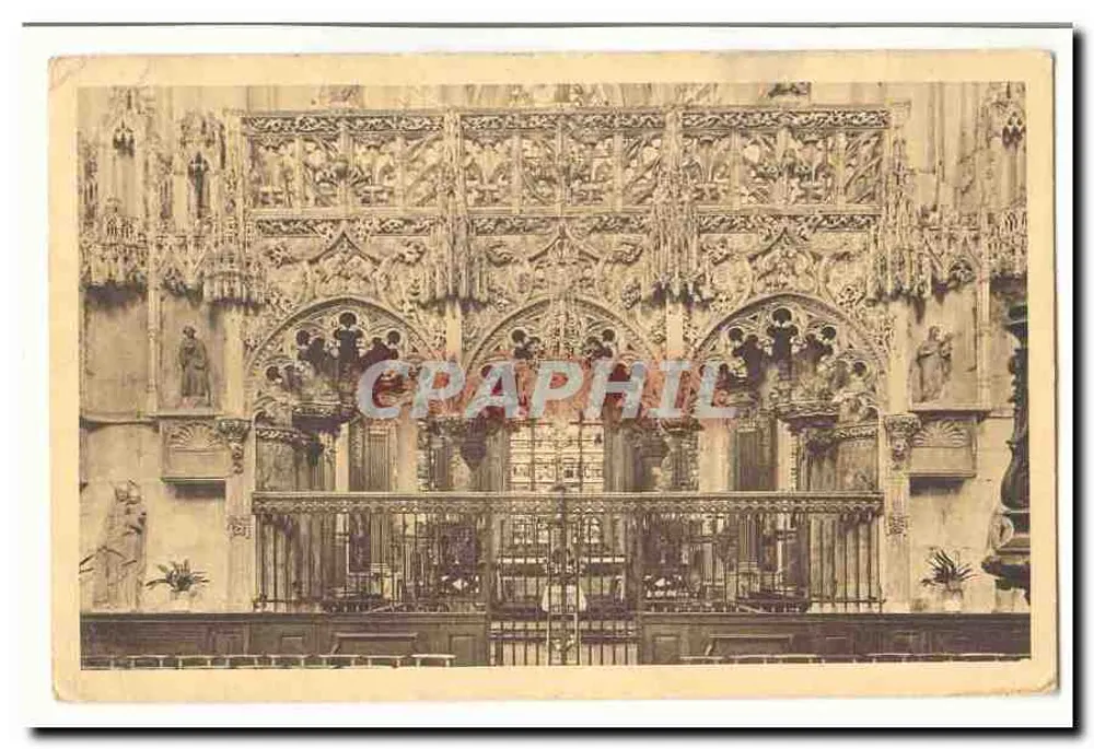 Innenansicht der Kathedrale Notre-Dame de Paris — Blick auf den Chor — anonymer Verlag - Vorderseite