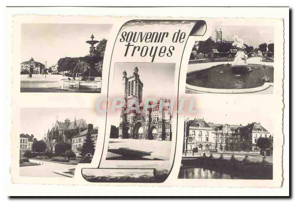 Troyes — recordações — editor não visível - Frente