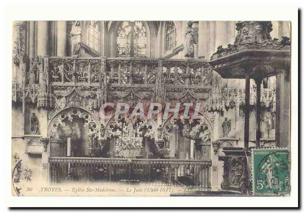 Troyes — Kirche Ste-Madeleine — Der Chorvorhang (1508-1517) - Vorderseite