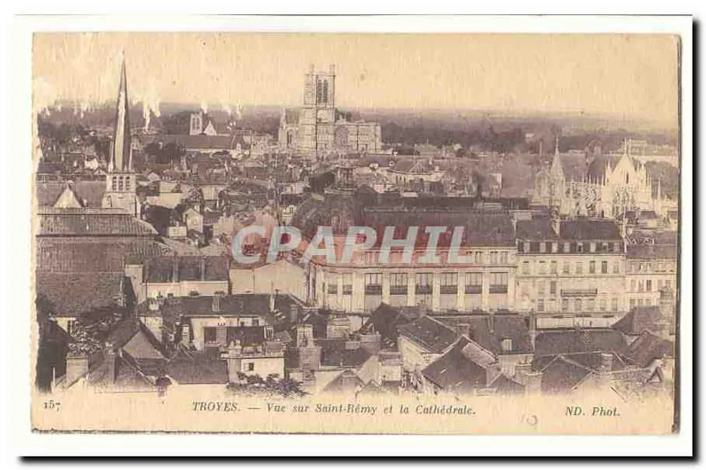 Troyes — Ansicht von Saint-Rémy und der Kathedrale — ND. Phot. - Vorderseite