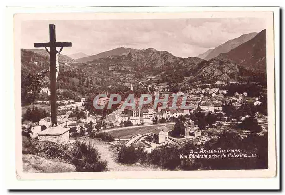 Ax-les-Thermes — Allgemeiner Blick vom Calvary — LL - Vorderseite
