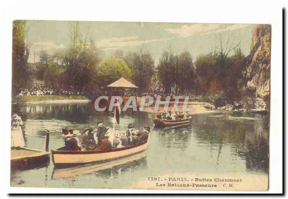 Die Batelots-Fähre — Buttes Chaumont — C.M. Nr. 1297 - Vorderseite