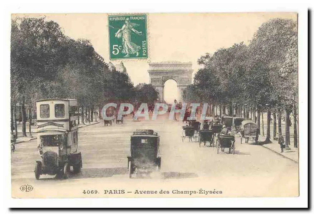 Paris — Avenue des Champs-Élysées — Verlag E.D. n°4069 - Vorderseite