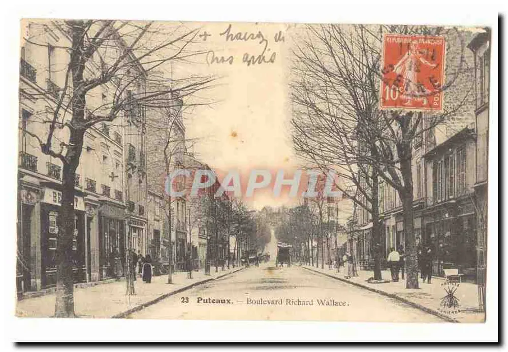 Puteaux — Boulevards Richard Wallace — editor C. P. H. P. (nº 23) - Frente