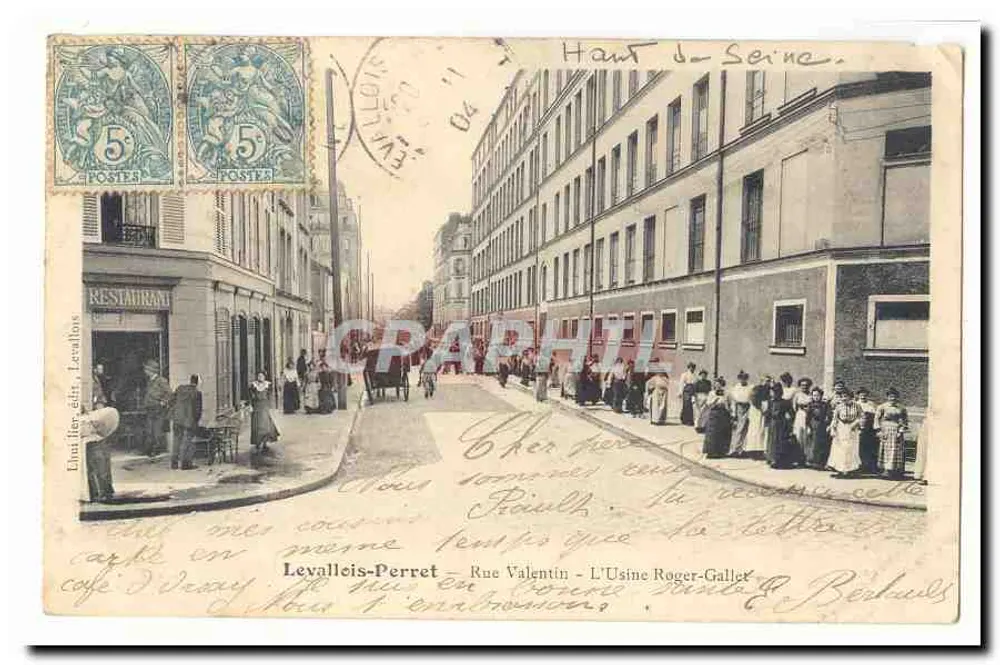 Levallois-Perret — Rue Valentin — Fabrik Roger-Gallet - Vorderseite