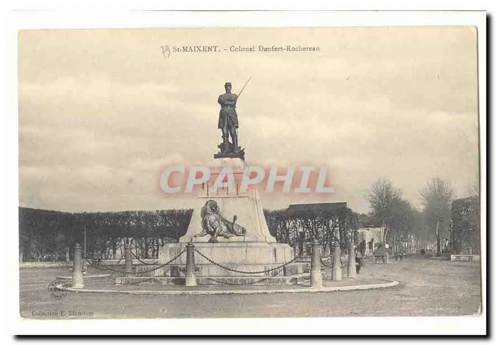 St-MAIXENT - Coronel Démfert-Rochereau — Monumento comemorativo - Frente