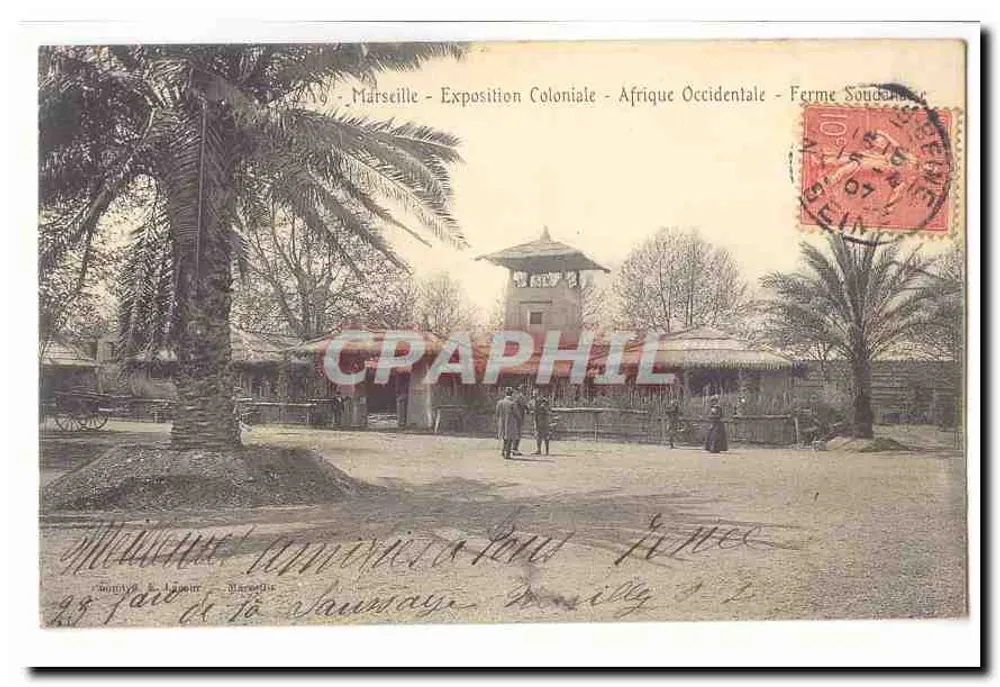 Sudanesische Farm — Kolonialausstellung — Westafrika — Marseille - Vorderseite