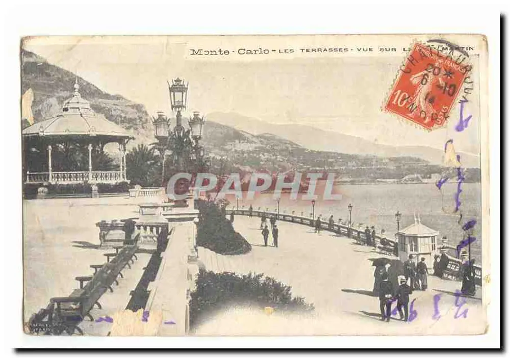 Monte-Carlo — Les Terrasses — Meeresblick — Verlag: P. Baudy - Vorderseite