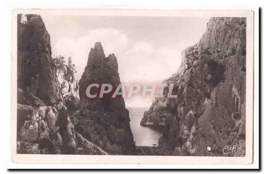 Kap der Insel Capri — Ansicht der Klippen und des Golfs — Verleger Cap, Seriennummer nicht sichtbar - Vorderseite
