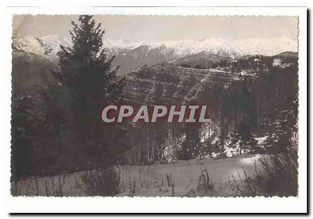 Schneebedecktes Berglandschaft - Vorderseite