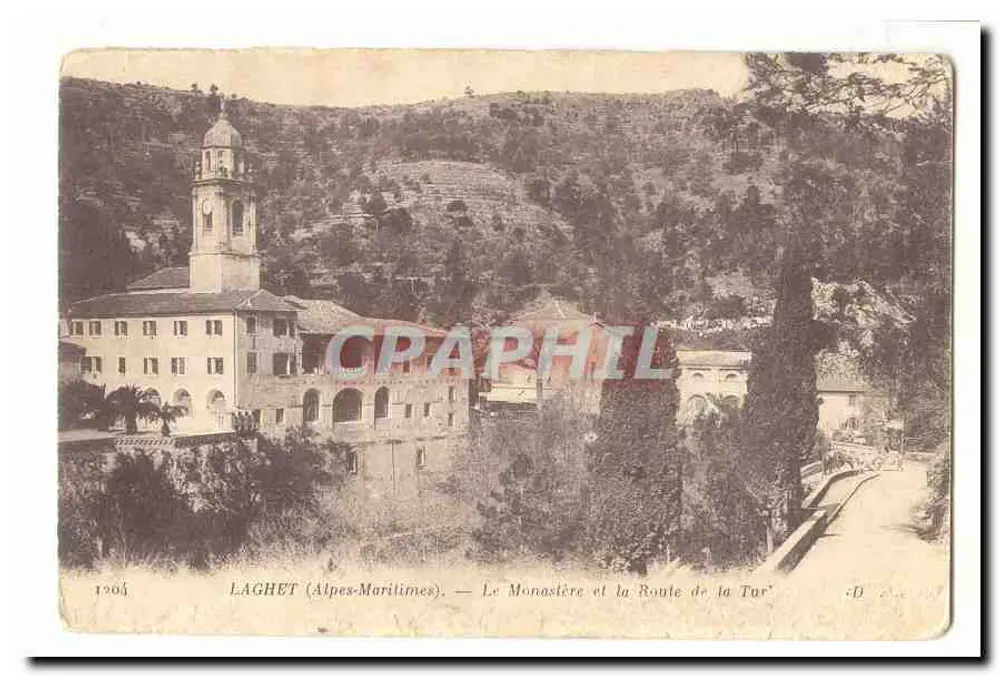 Laghet (Alpes-Maritimes) — Das Kloster und der Turweg - Vorderseite