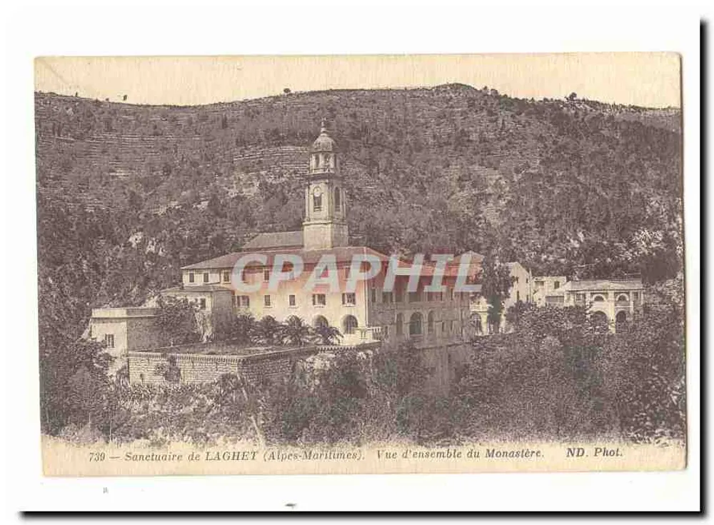 Santuário de LAGHET (Alpes-Maritimes) — Vista geral do Mosteiro — ND. Phot. - Frente