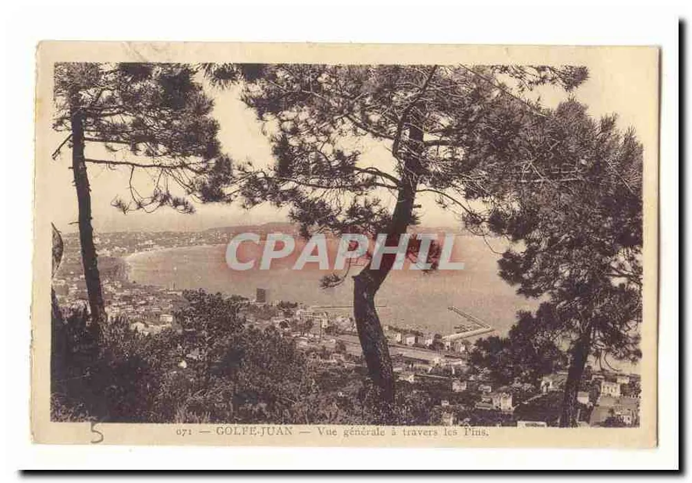 Golfe-Juan — Vista geral através dos pinheiros — n° 071 - Frente