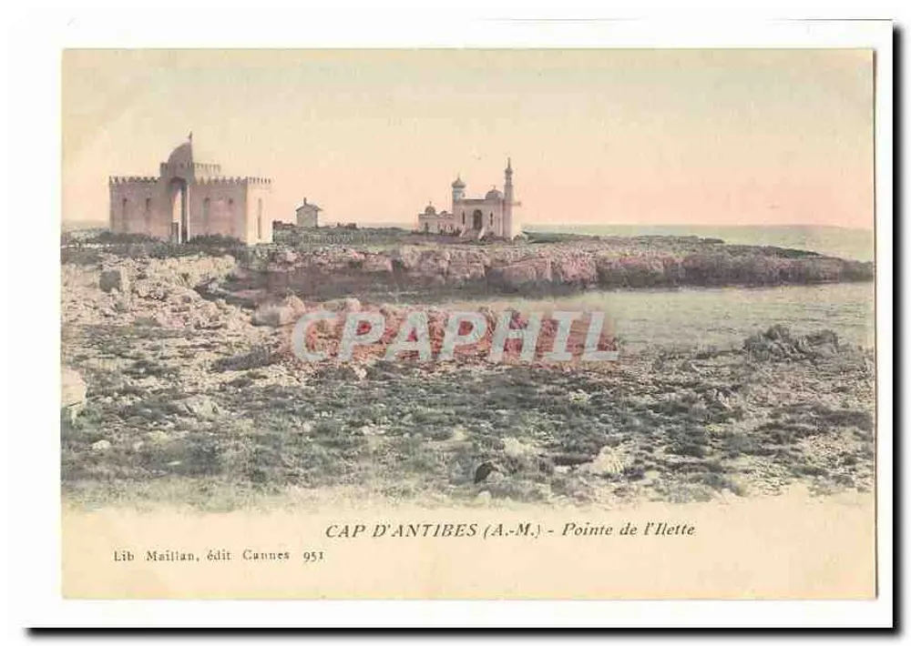 Cap d'Antibes (A.-M.) - Ponta da Élette — Lib Maillian, editor Cannes 951 - Frente