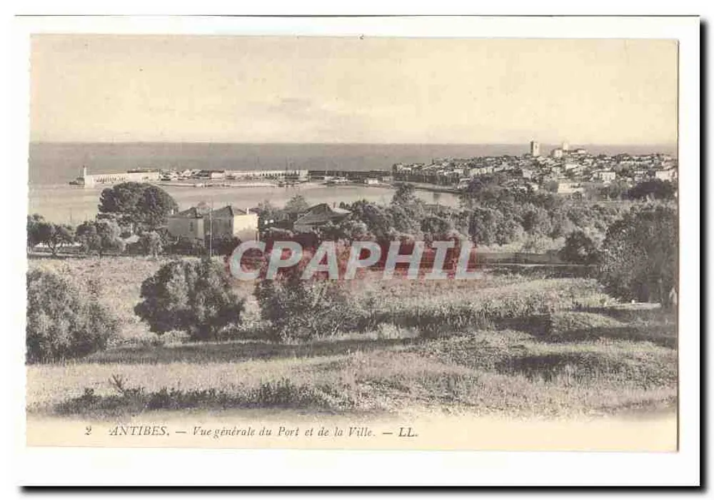 Antibes — Allgemeiner Blick auf den Hafen und die Stadt — LL. - Vorderseite