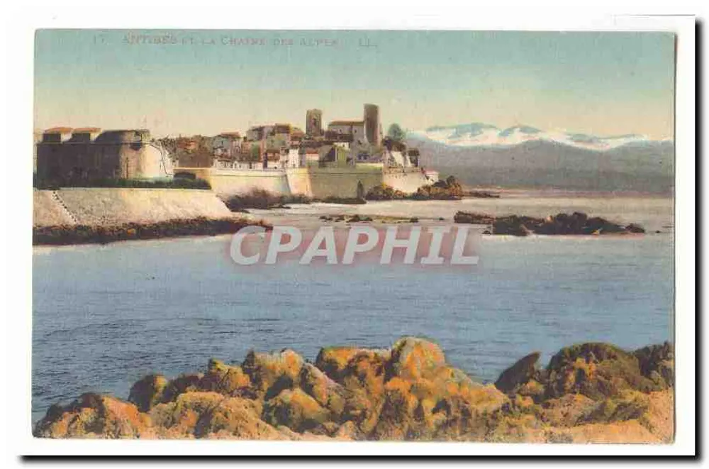 Antibes und die Kette der Alpen —n° 17 - Vorderseite