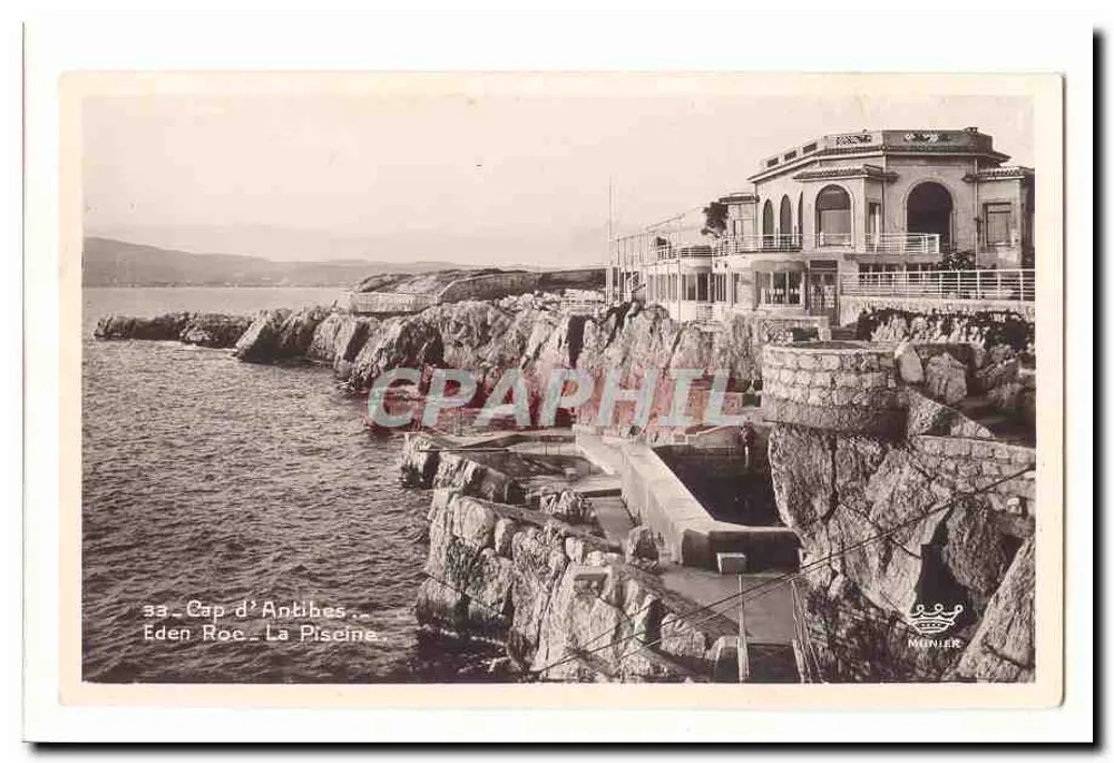 Cap d'Antibes — Eden Roc — Basen — wydawca MENIER, n° 33 - Awers