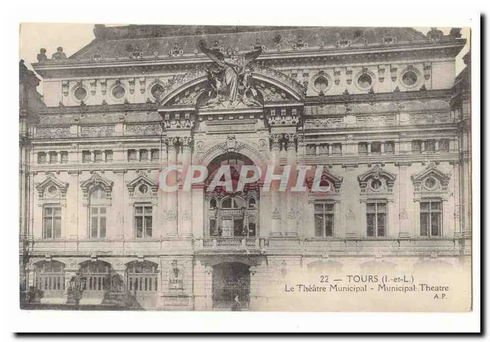 Il Teatro Municipale — Tours (Loire-et-Cher) — A.P. - Recto
