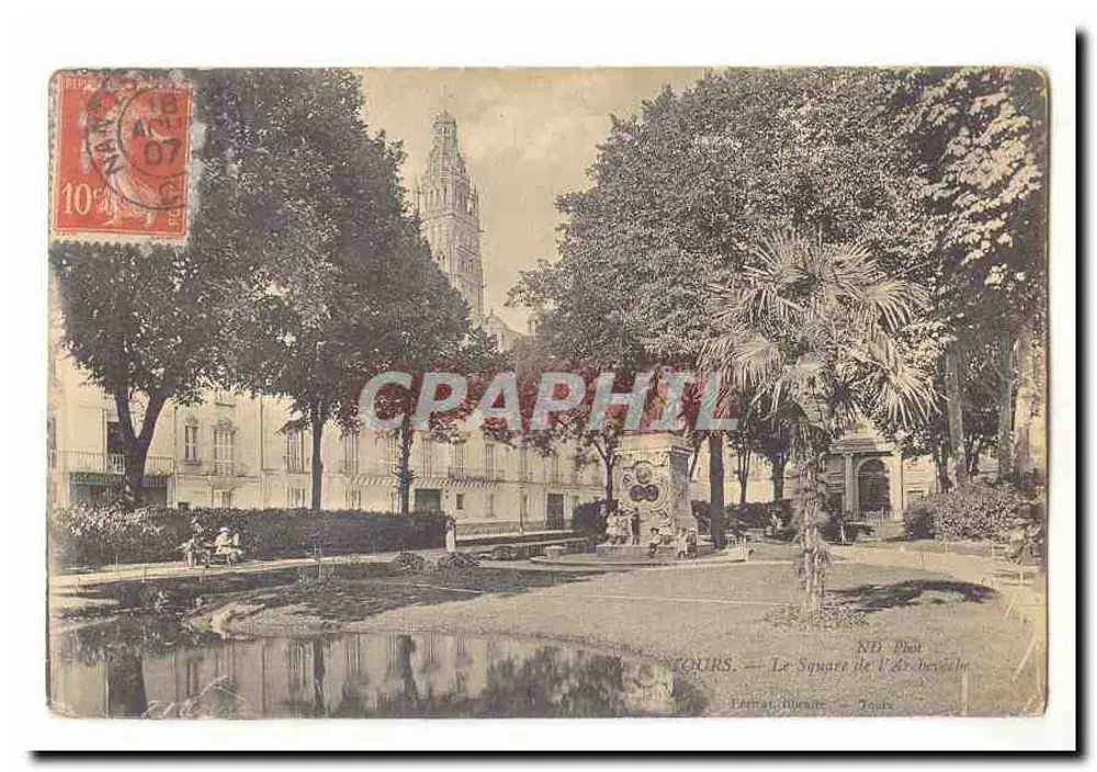 Tours — O Square de l'Assomption (ND Thor) — Editor Héran, Tours - Frente