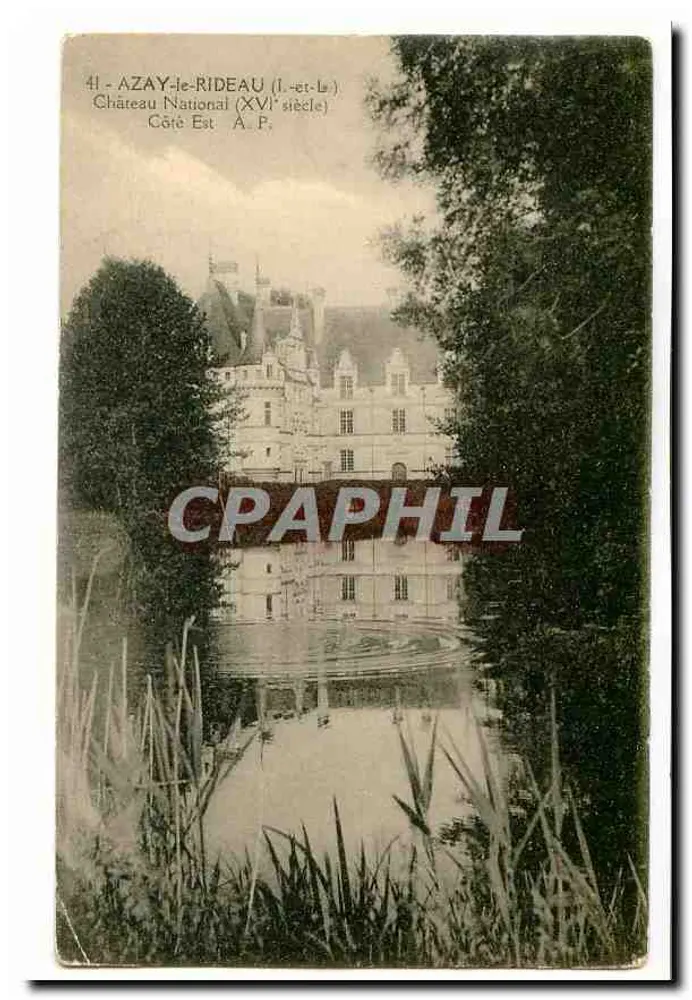 Azay-le-Rideau — National Schloss (16. Jahrhundert) — A.P. - Vorderseite