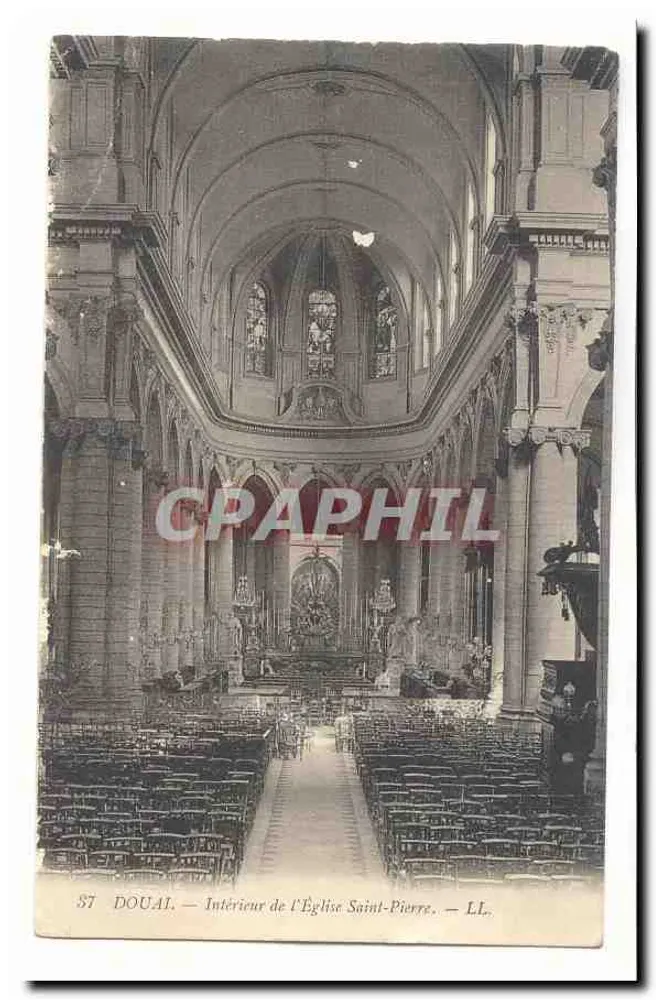 Douai — Interior da Igreja de São Pedro — LL, n° 87 - Frente