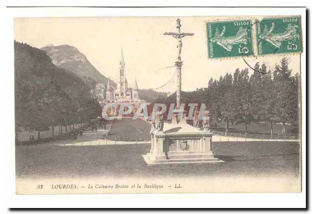 Lourdes — Le Calvaire Breton und die Basilika — LL - Vorderseite