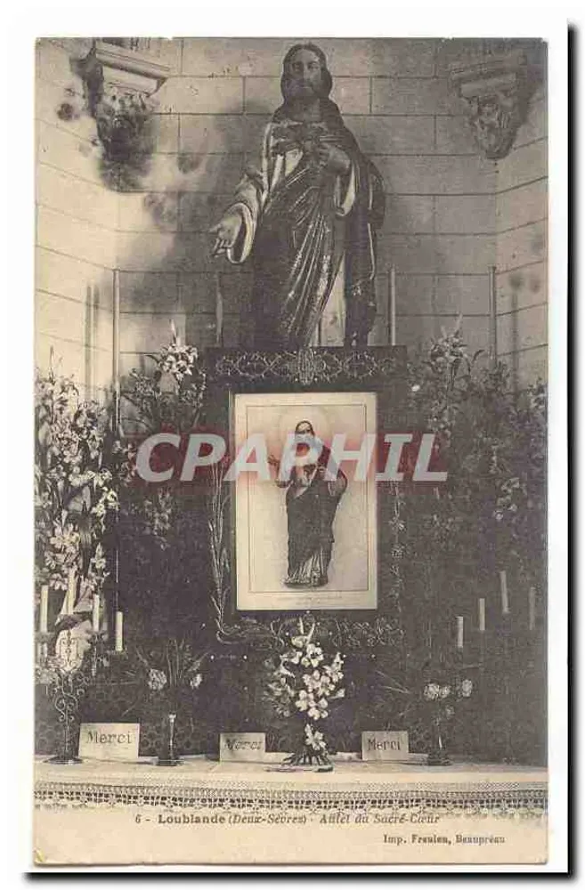 Loublande (Denz-Séores) - Altar do Sagrado Coração — Imp. Fresalien, Beaupreau - Frente