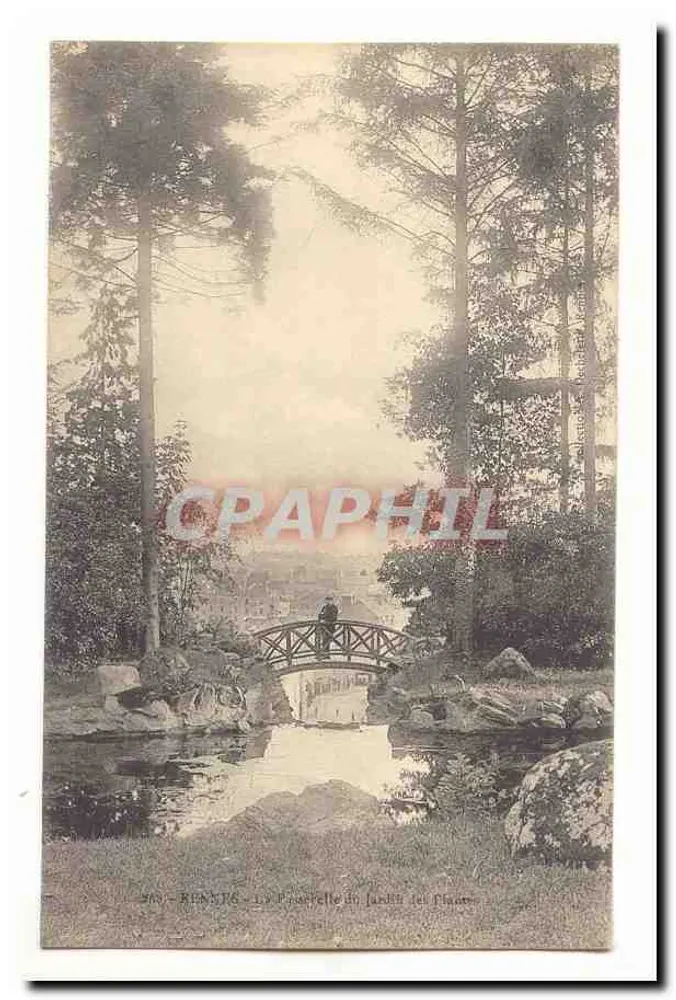 Brennilis - Die Brücke im Garten der Plaons - Vorderseite