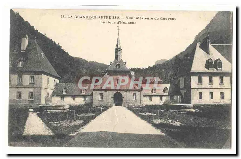 La Grande-Charteuse — Innensicht des Klosters, Die Ehrenhof — Verlag Druck auf der Karte - Vorderseite
