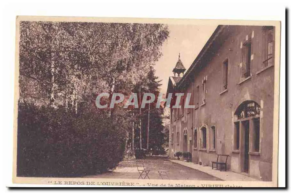 Die Ruhe der Arbeiterin — Blick auf das Haus — Vireuil (Isère) - Vorderseite