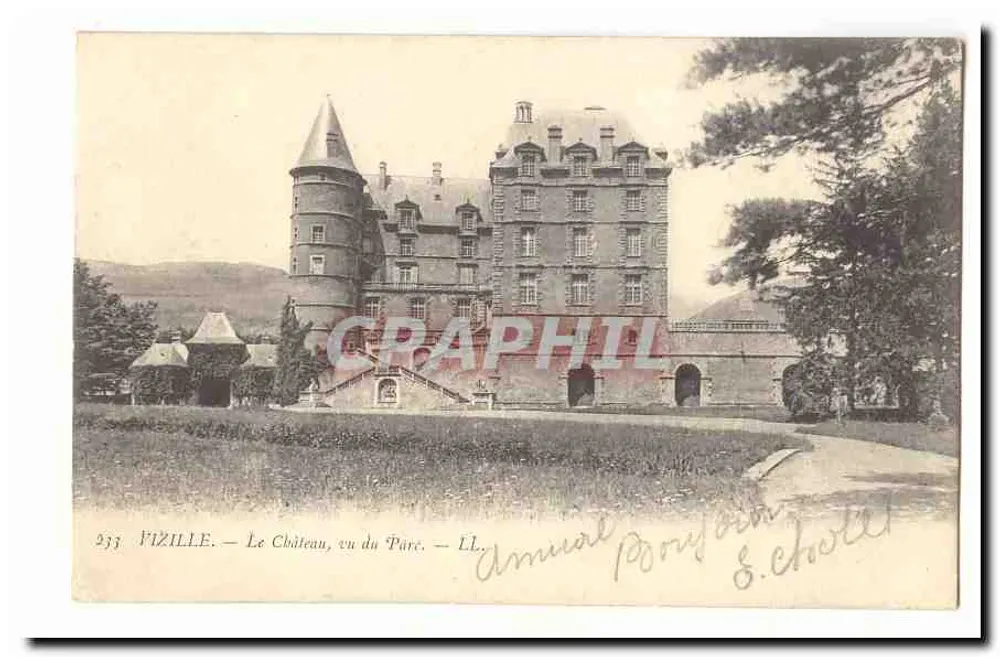 Vizille — O Castelo, visto do Parque — editor L.L. n°233 - Frente