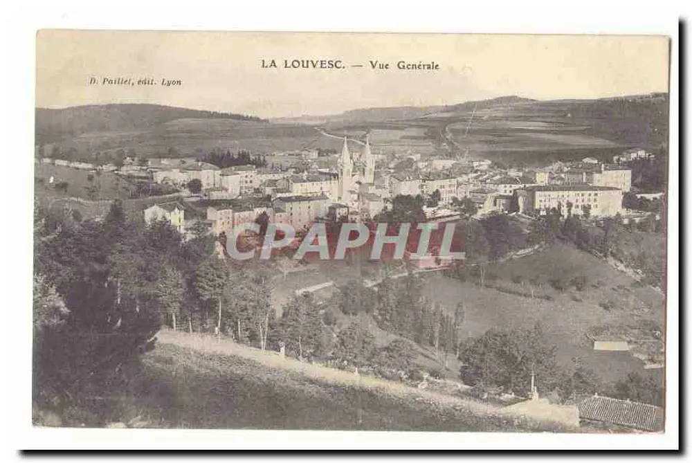 La Louvesc — Vista Geral — D. Paillot, edit. Lyon - Frente
