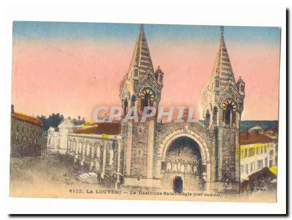 La Louvesc — Die Basilika Saint-Régis (Südostansicht) - Vorderseite