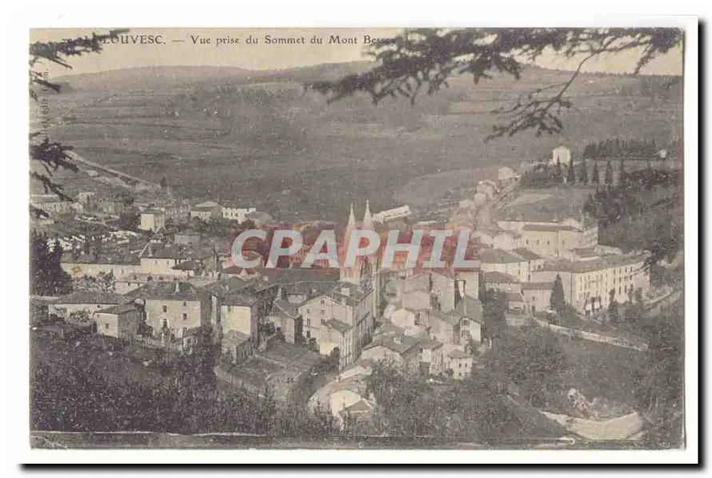 Louvesc — Ansicht vom Gipfel des Mont Bessan - Vorderseite