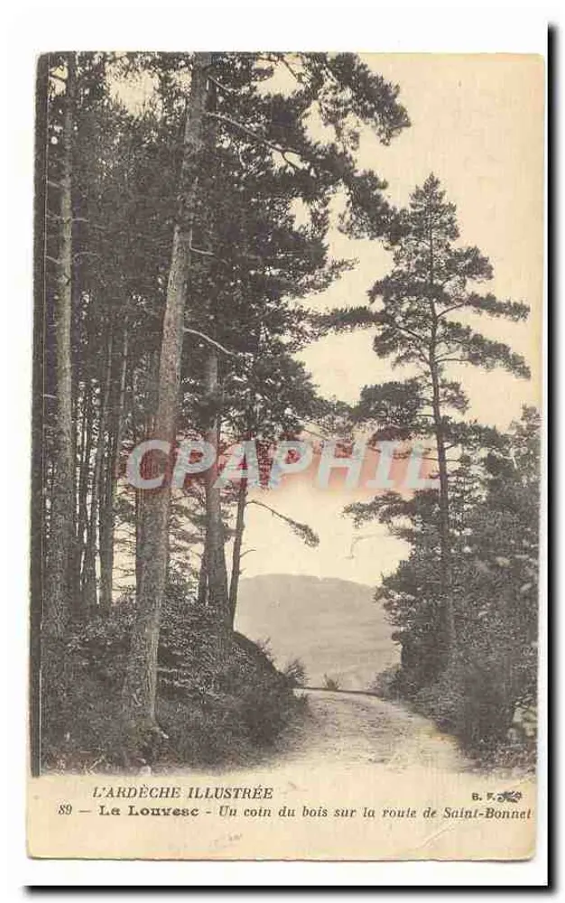 Le Louvresc — Ein Stück Wald am Weg nach Saint-Bonnet — L'ARDÈCHE ILLUSTRÉE n°89 - Vorderseite