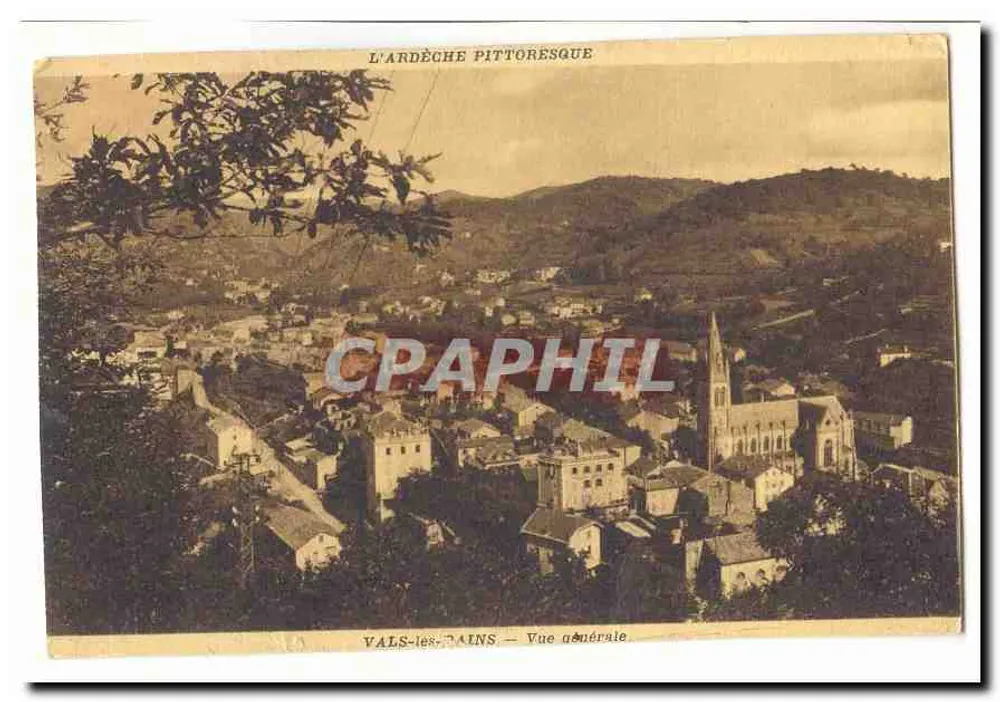 Vais-les-Pains — Vista geral — L'Ardèche pitoresca - Frente