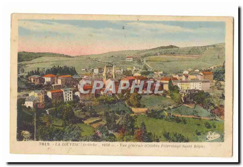 La Louvesc (Ardèche) — Allgemeiner Blick (Berühmtes Wallfahrtsort zu Saint Régis) — Verlag Eléo, n° 7819 - Vorderseite