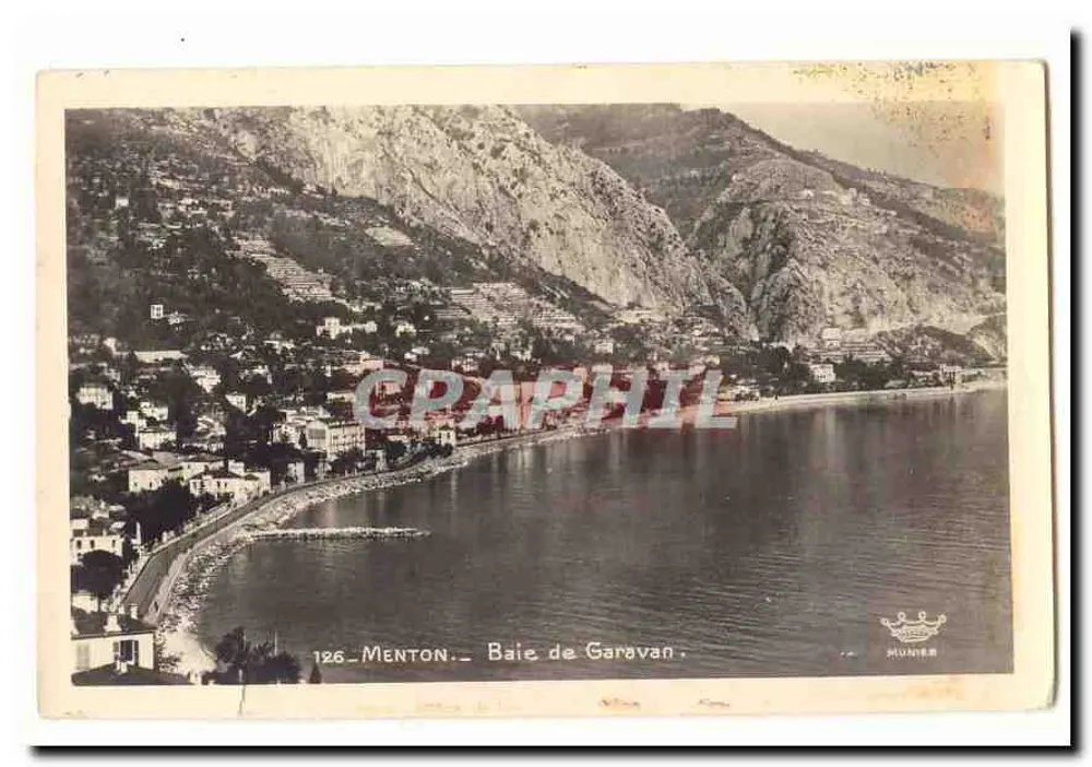 Menton - Baía de Garavan — Munner, n° 126 - Frente