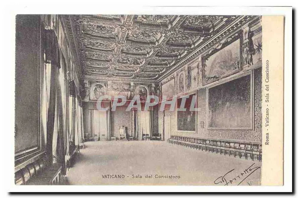 Vatikan - Sala del Concistoro — Innenansicht — unbekannter Verlag - Vorderseite