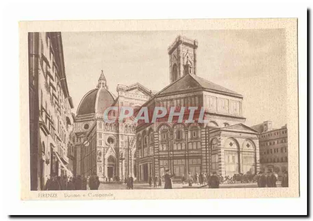 Florenz - Duomo und Glockenturm — unbekannter Verlag, Seriennummer nicht sichtbar - Vorderseite