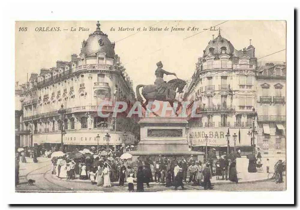 Orléans — Die Place du Martroi und die Statue der Jeanne d'Arc — LL. — N° 168 - Vorderseite