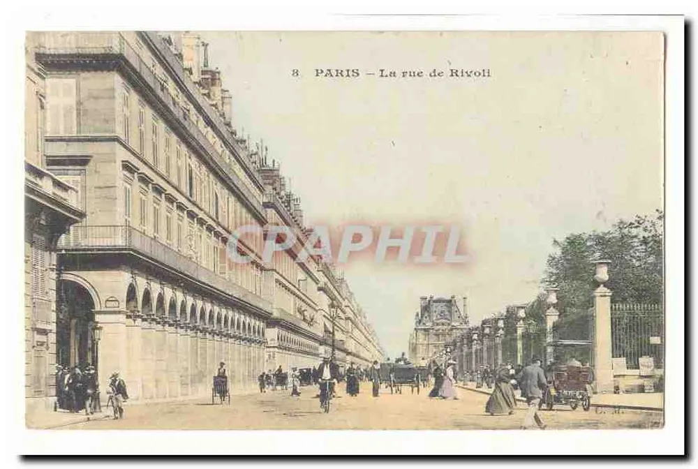 Paris — A rue de Rivoli — C. H. editor, n°8 - Frente